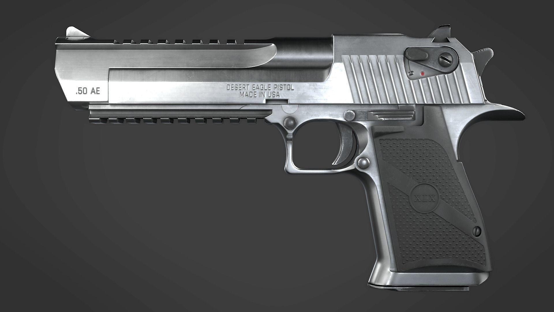 Desert Eagle with Modifications and Skins Low-poly 3D model_15