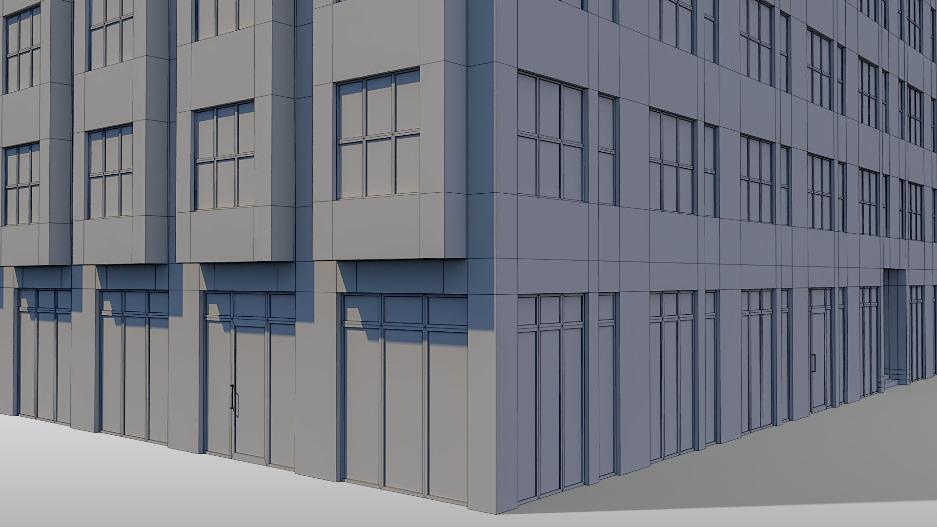 Apartment Building 006 3D model_14