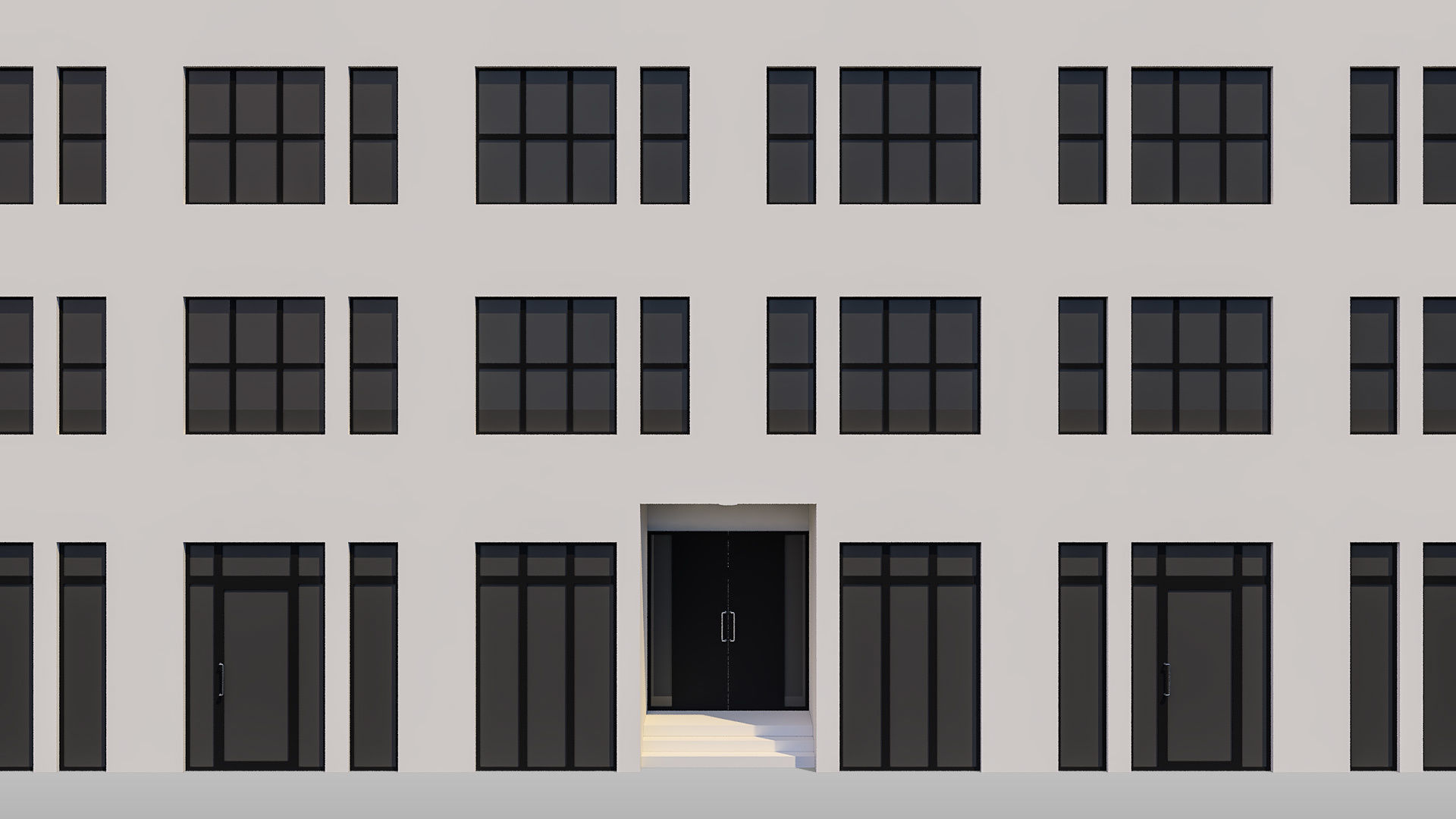 Apartment Building 006 3D model_7