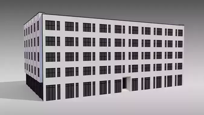 Apartment Building 006 3D model
