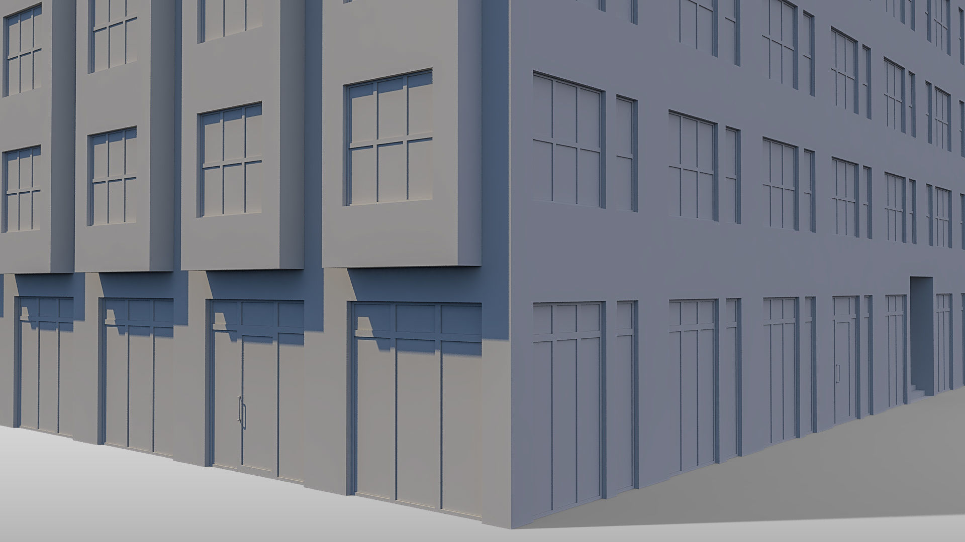 Apartment Building 006 3D model_13