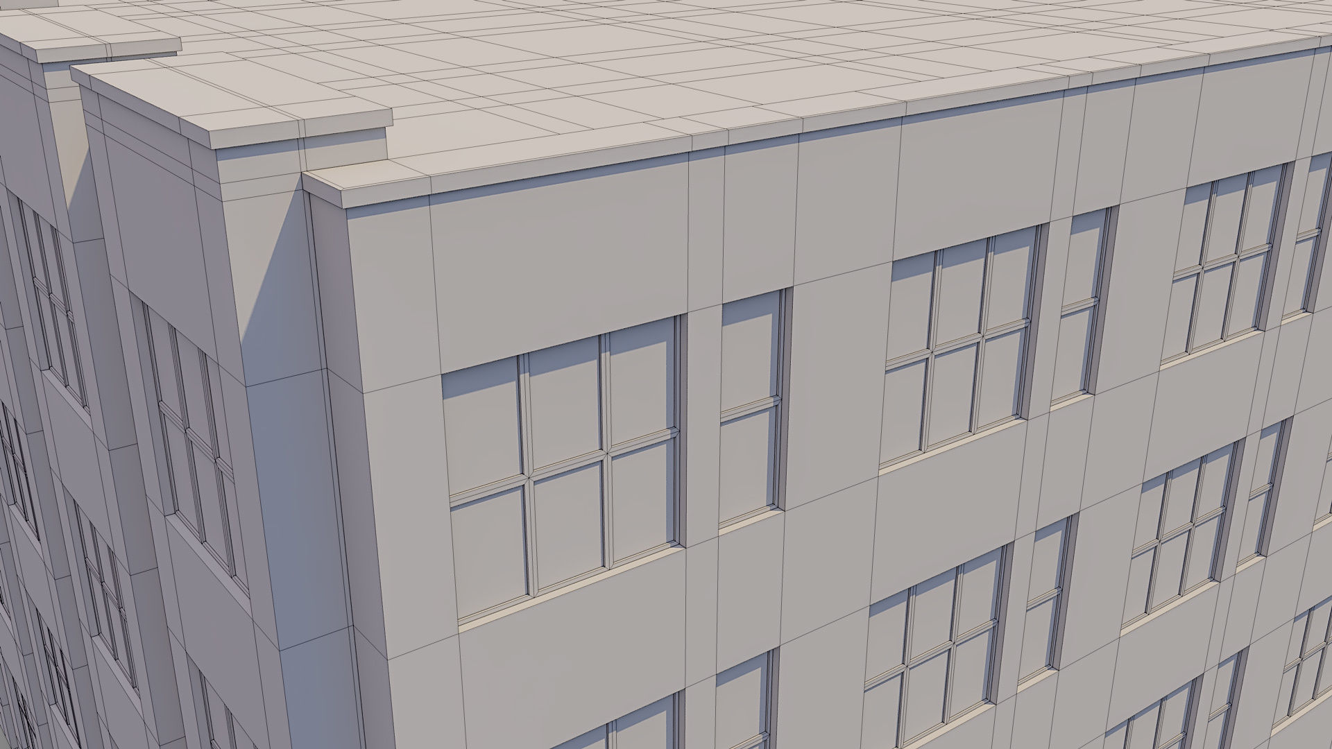 Apartment Building 006 3D model_12