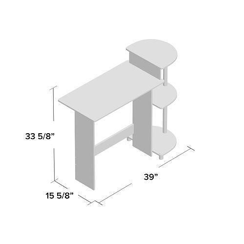 Meagan PC Office Reading Gaming Study Desk Table 3D model 2