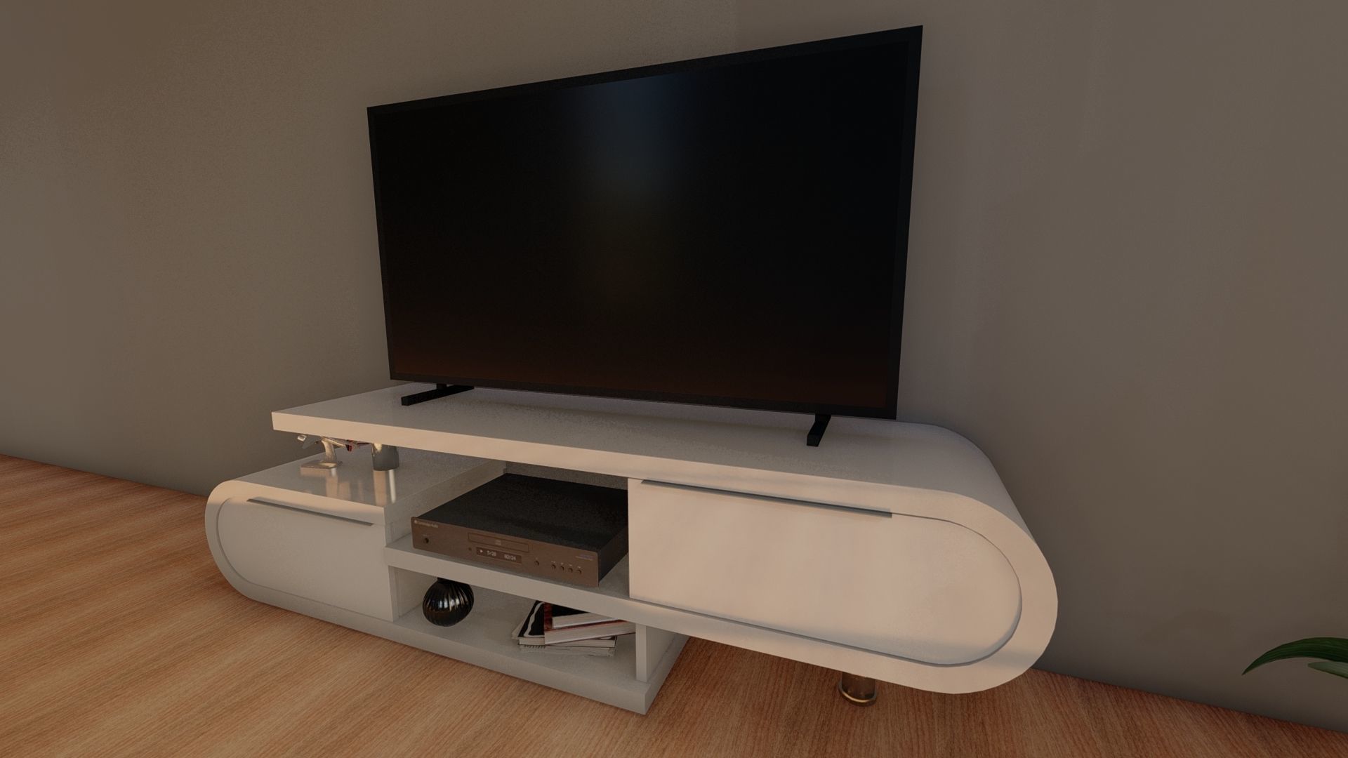 tv table 3D model_2