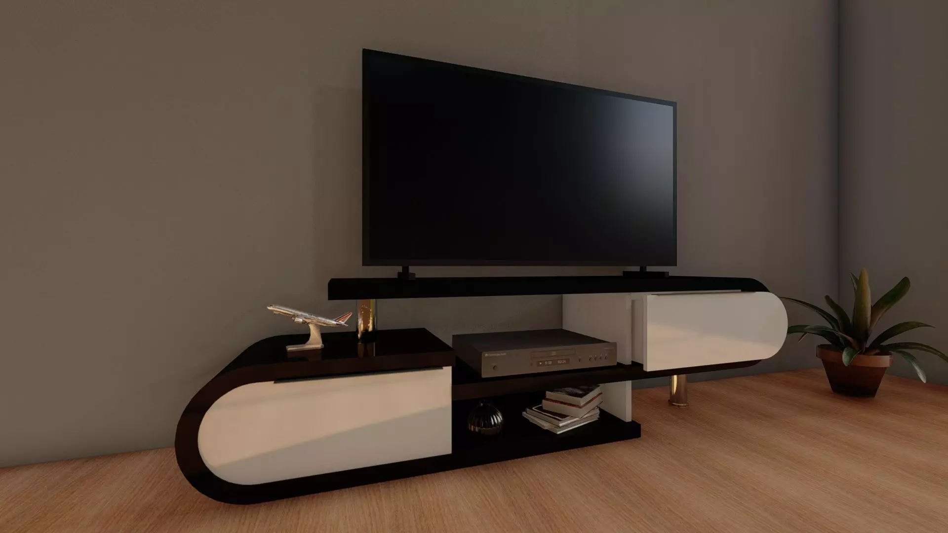 tv table 3D model_0