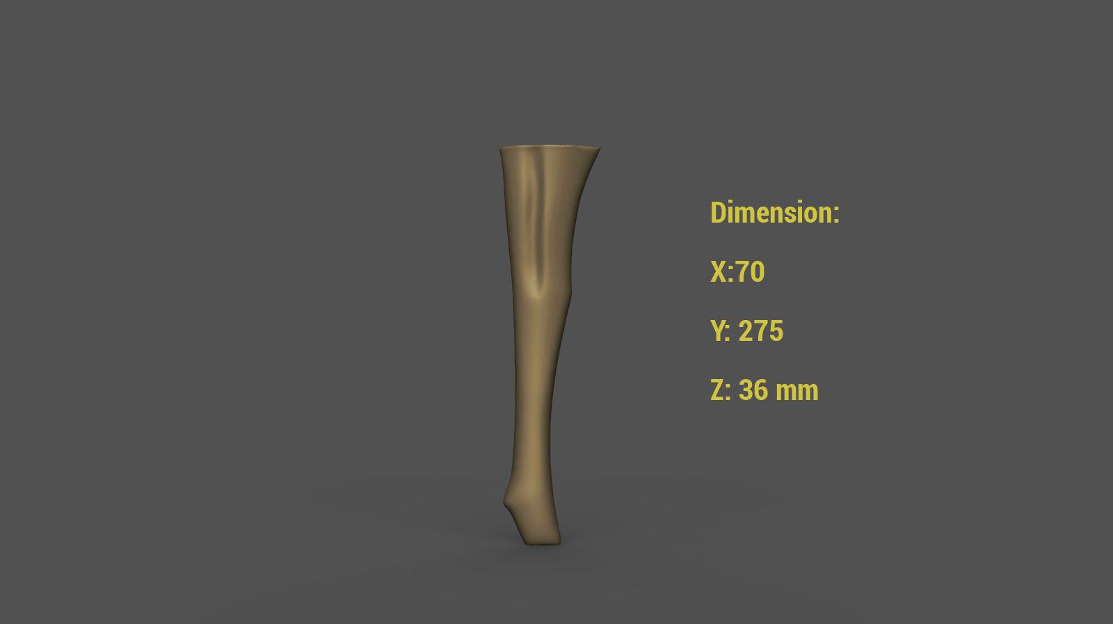 Buffet with Deer  Carving Model 3D print model_7