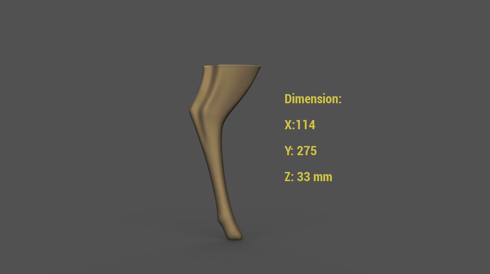 Buffet with Deer  Carving Model 3D print model_6