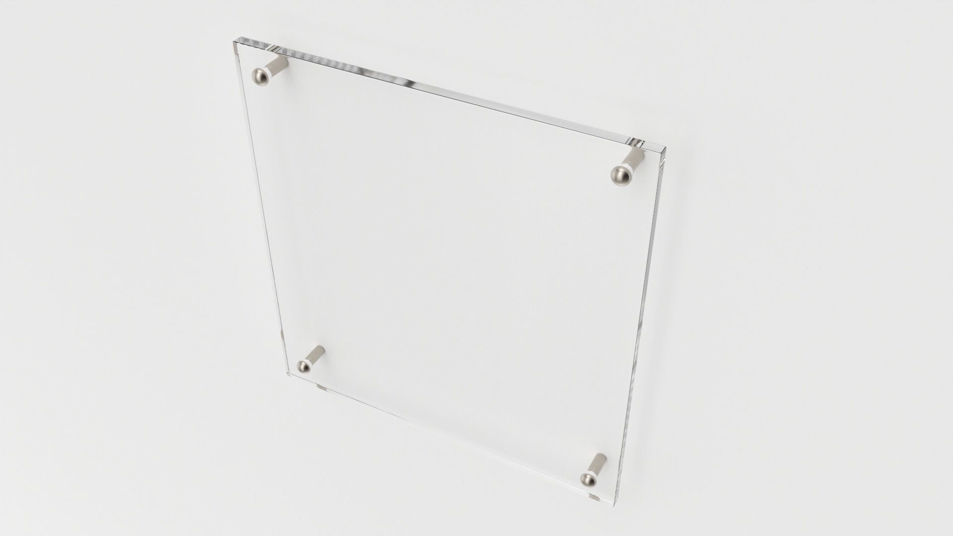 Nameplate logo signage mockup 03 3D model_2