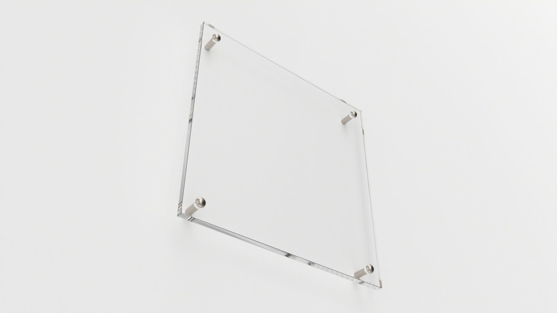 Nameplate logo signage mockup 03 3D model_3