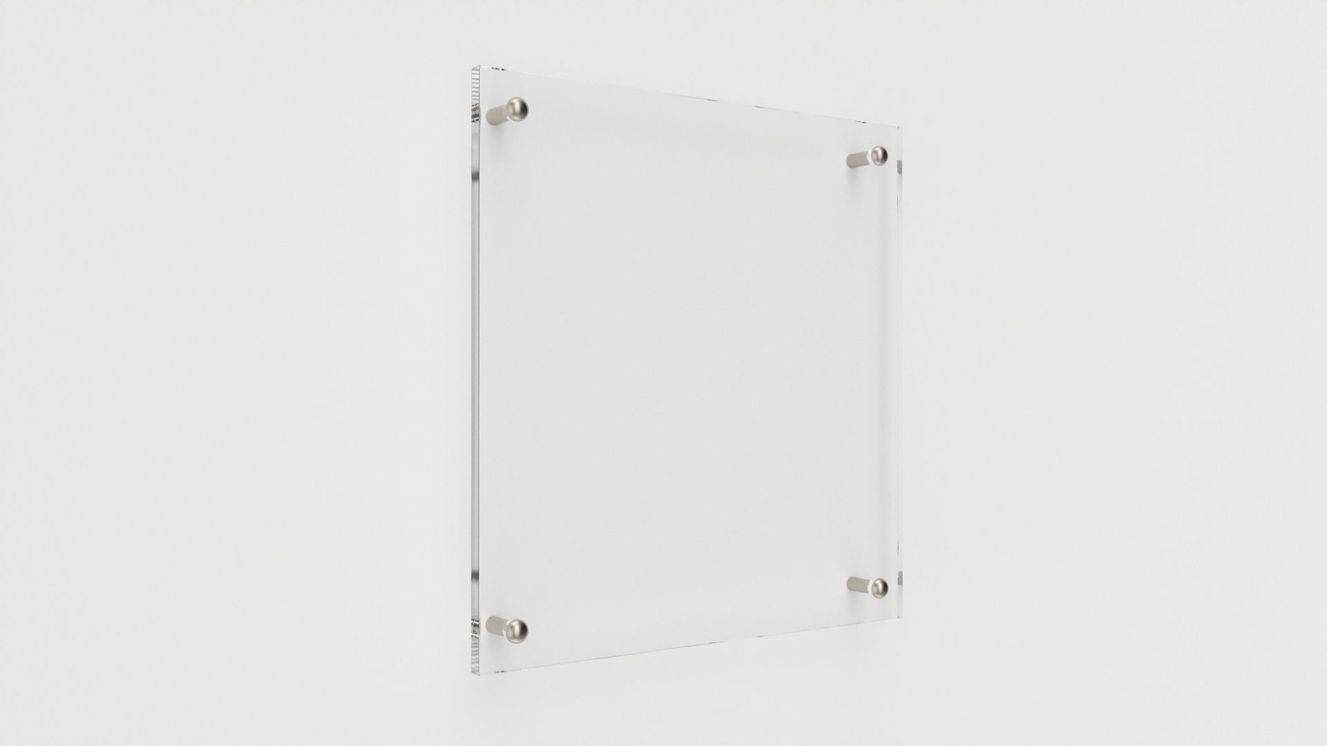 Nameplate logo signage mockup 03 3D model_1