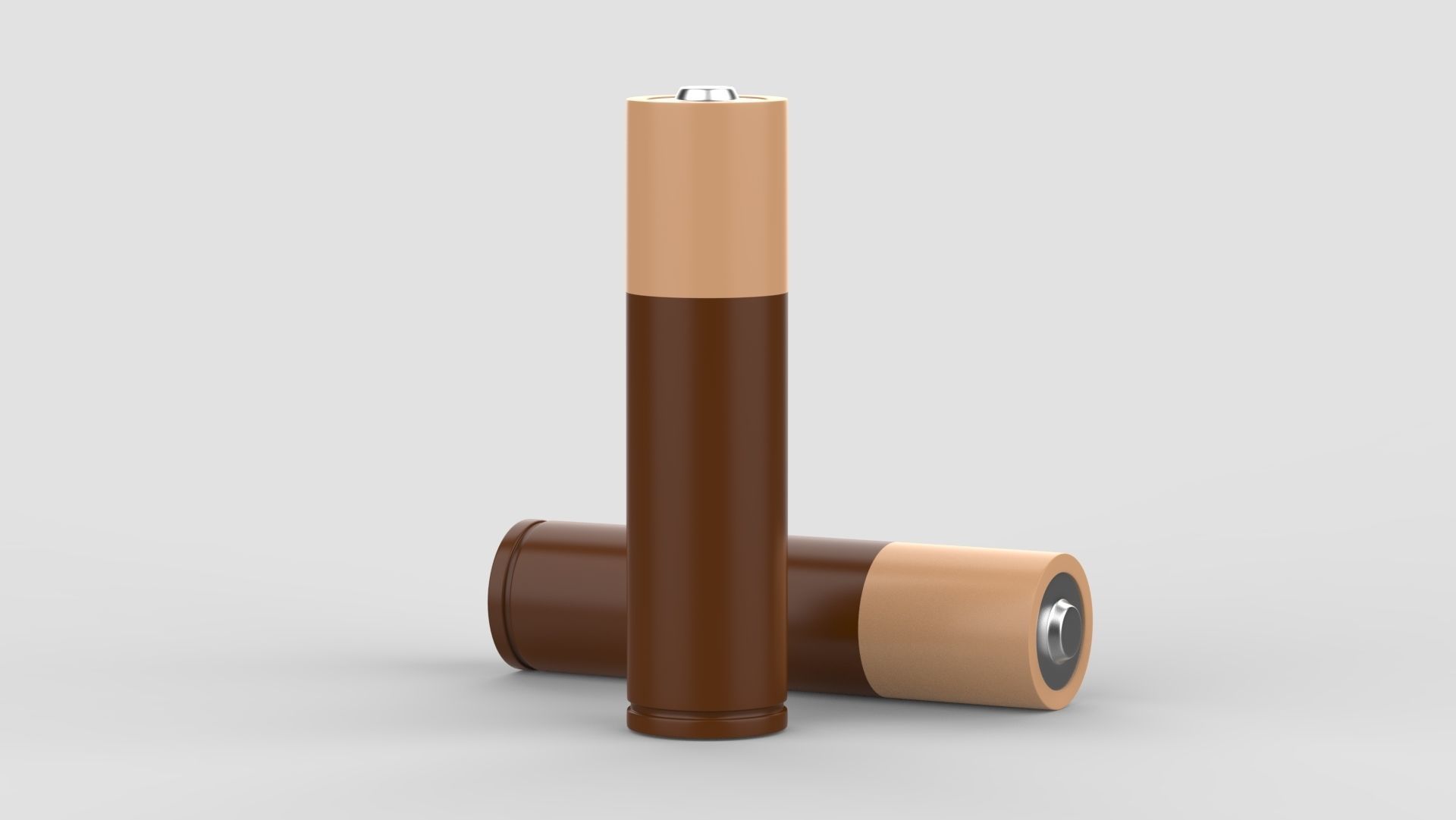 Two AA accumulator Batteries alkaline 3D model_5