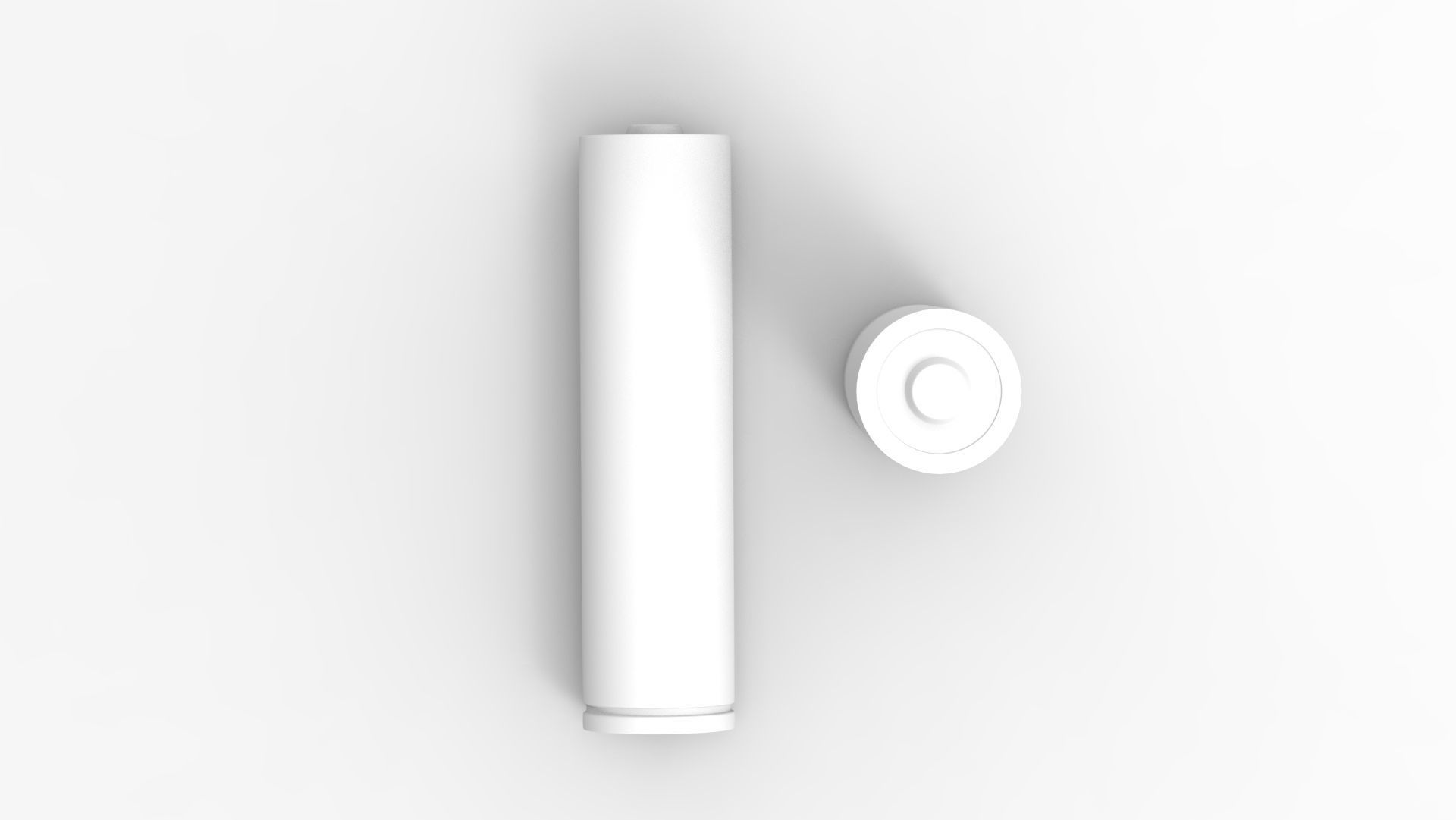 Two AA accumulator Batteries alkaline 3D model_4