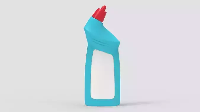 Bottle mockup of the cleaner 3D model
