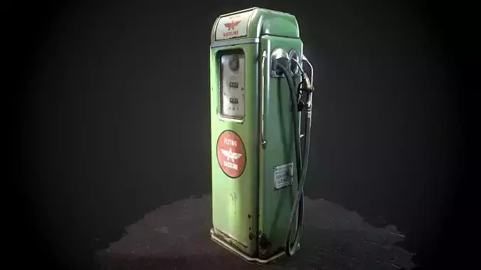 Gas pump national gasoline A62