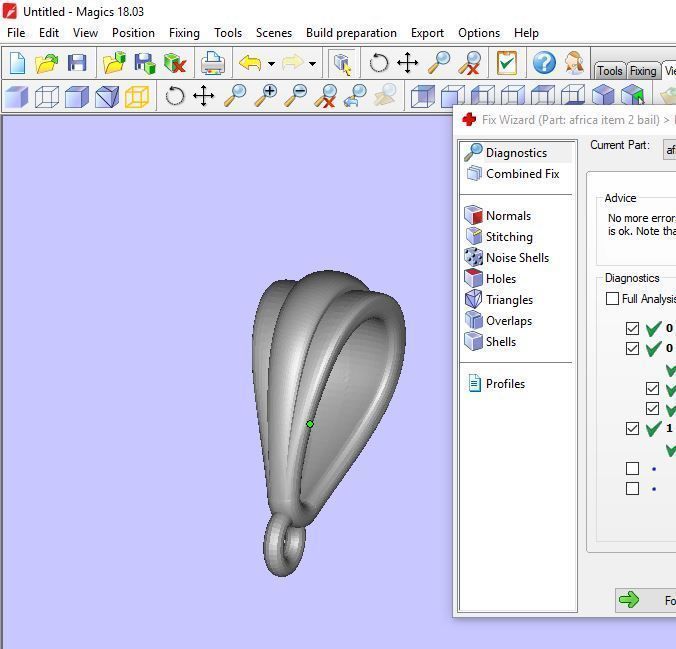 Africa pendant with gems 3D print model_12