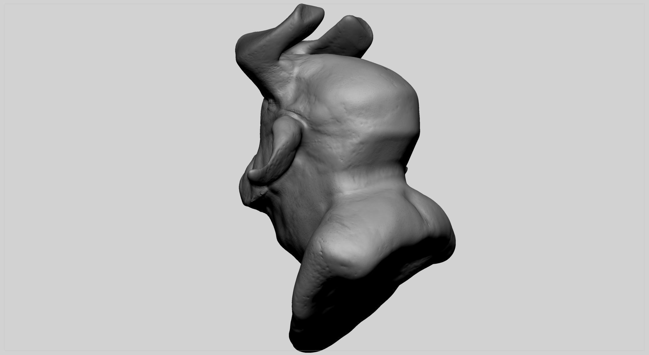 Creature Head v12 3D model_4
