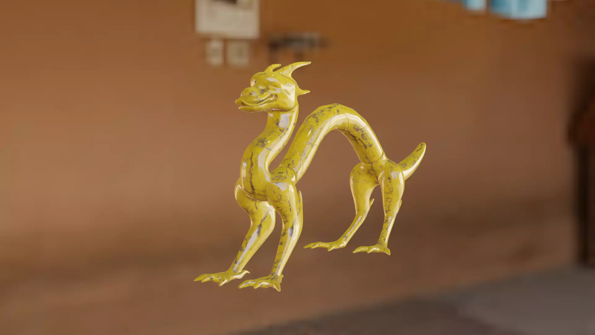 Porcelain dragon Free 3D model