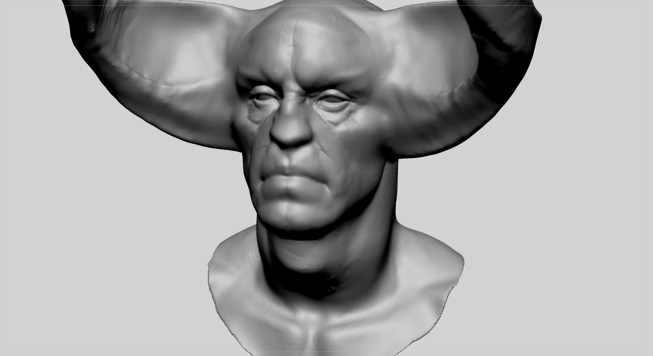 Creature Head v14 3D model_6