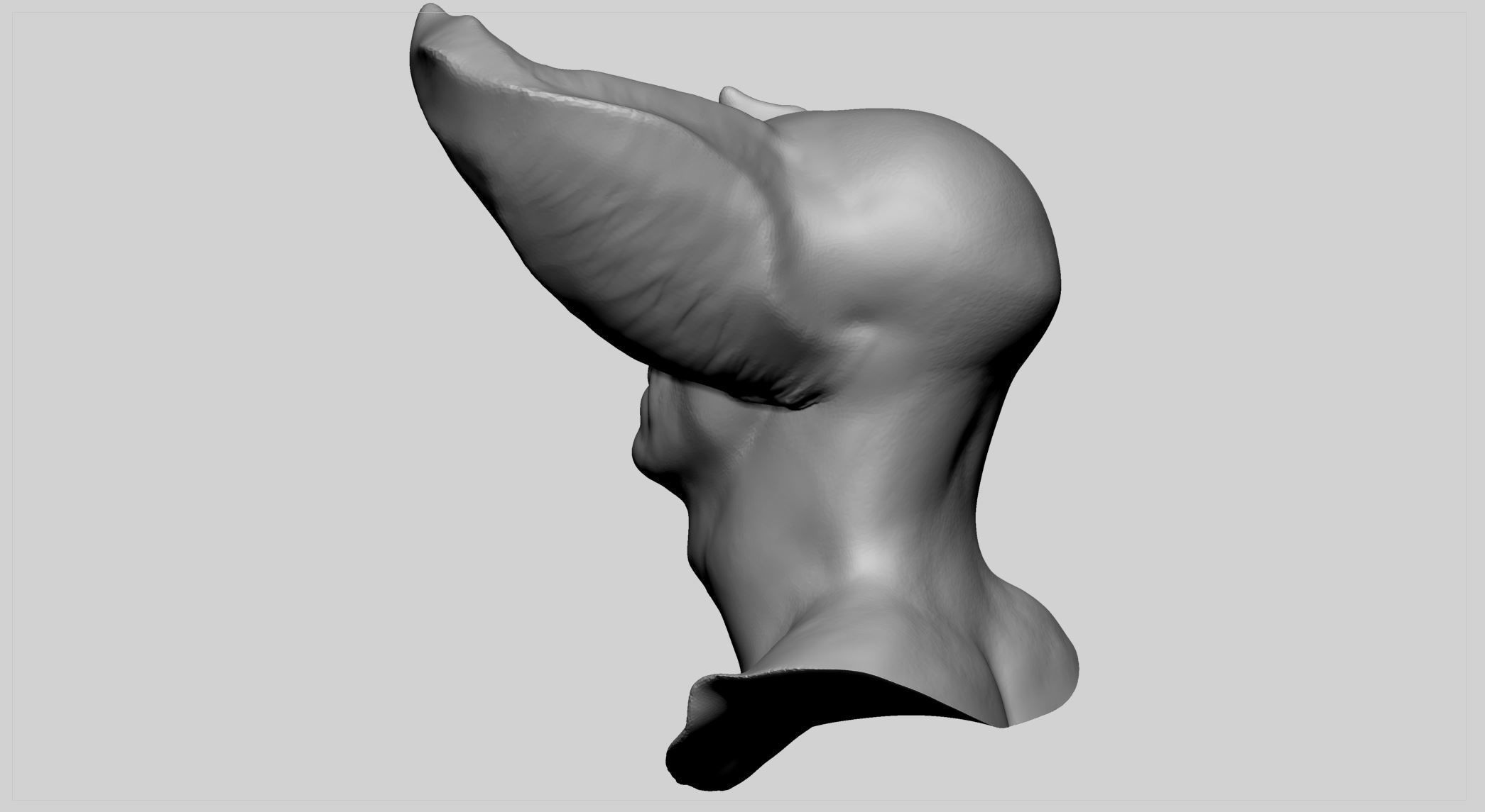 Creature Head v14 3D model_4
