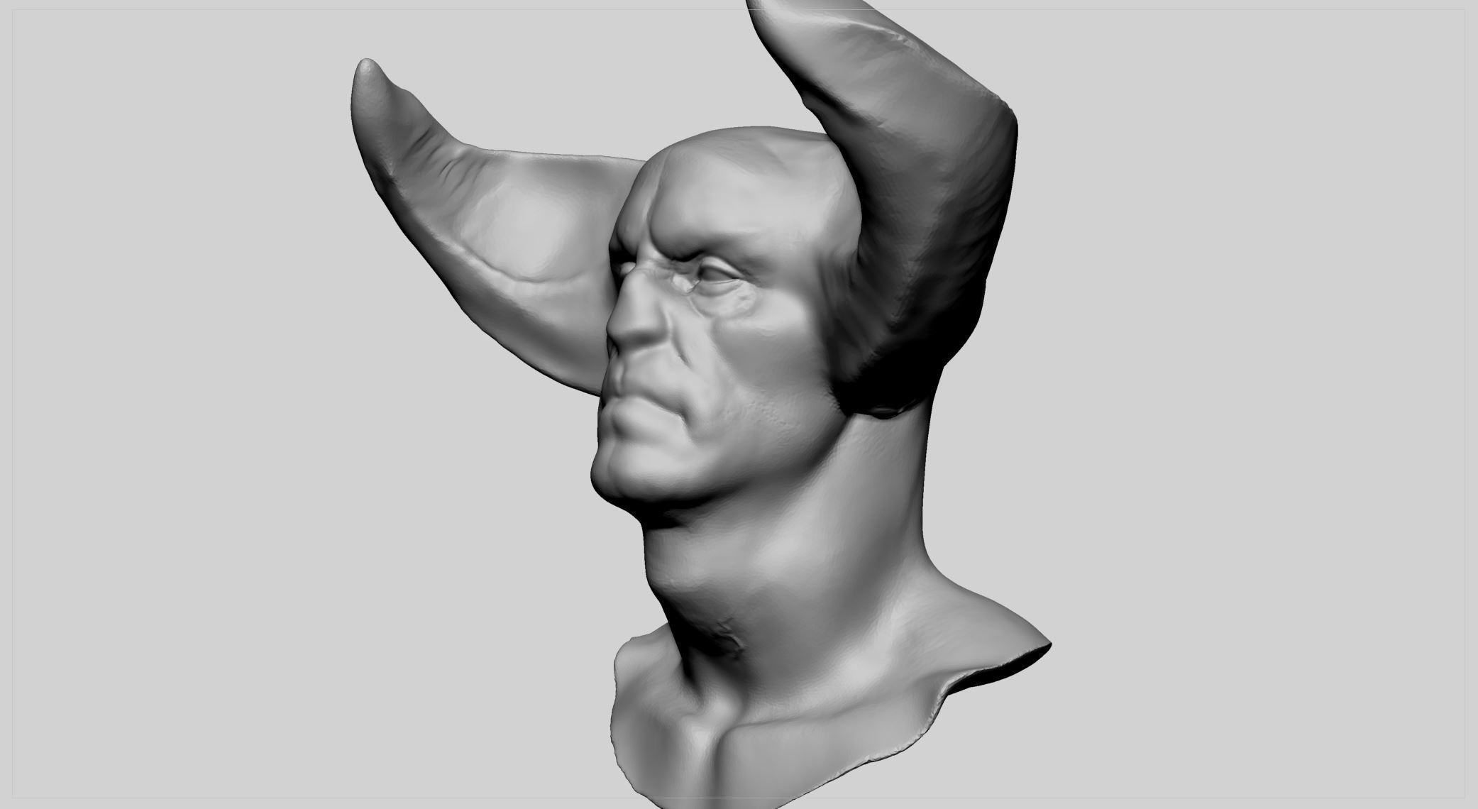 Creature Head v14 3D model_5