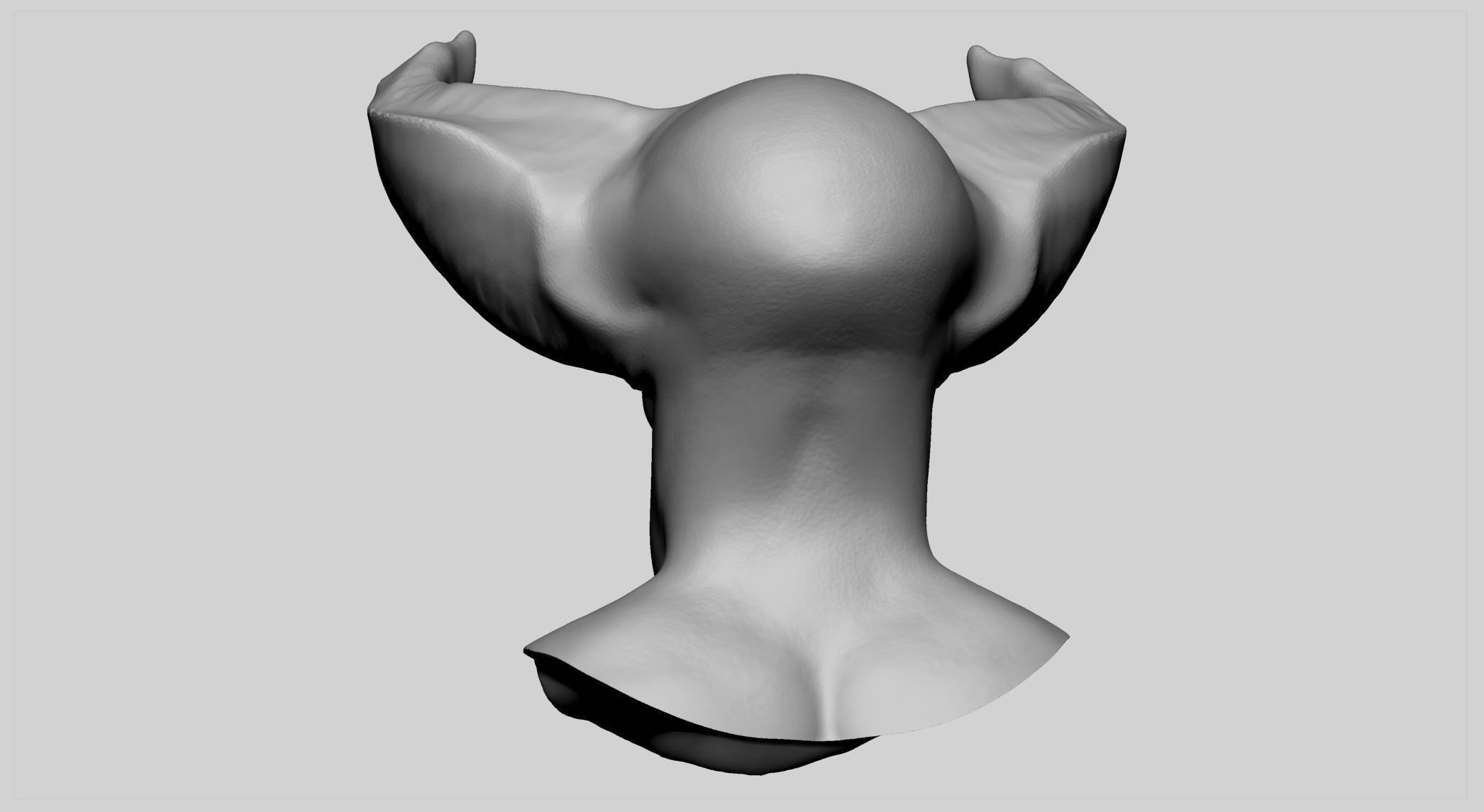 Creature Head v14 3D model_3