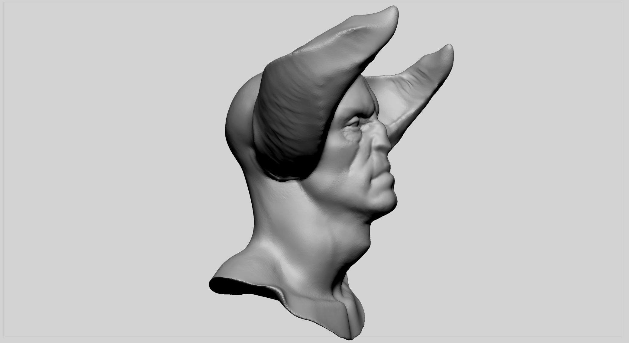 Creature Head v14 3D model_1