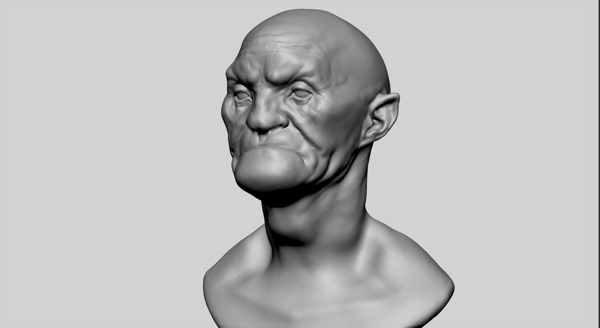 Goblin Head 3D model_5