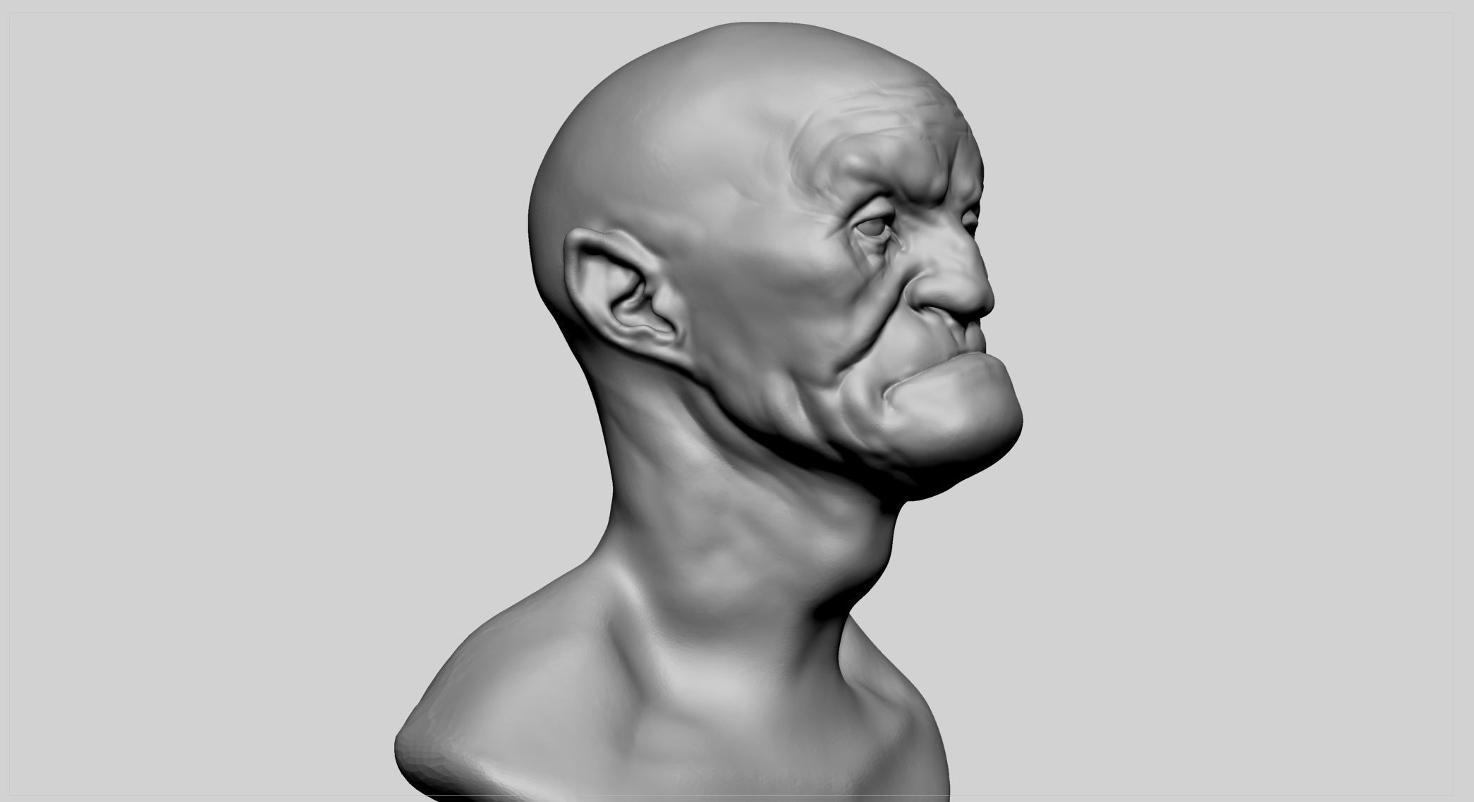 Goblin Head 3D model_1