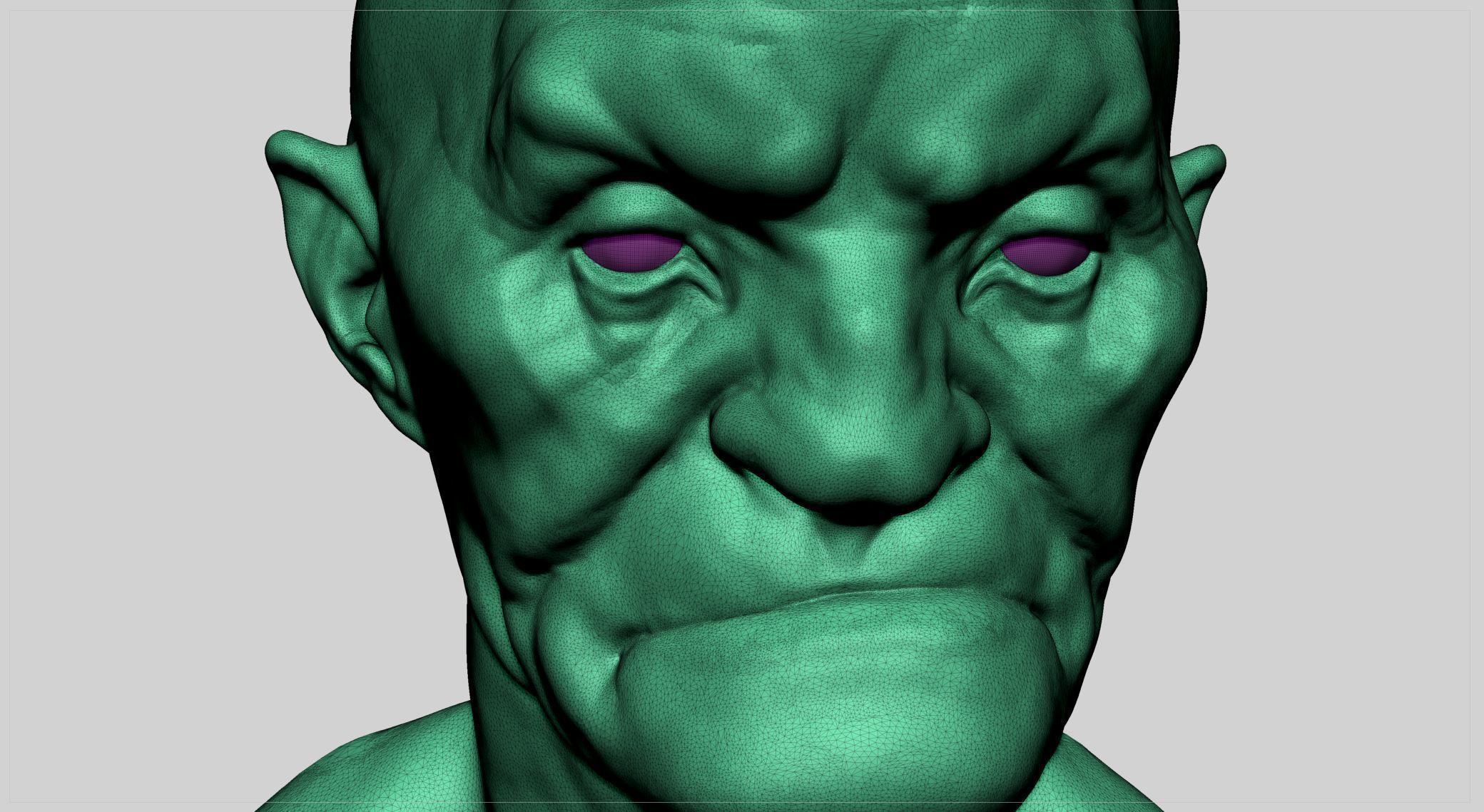 Goblin Head 3D model_7