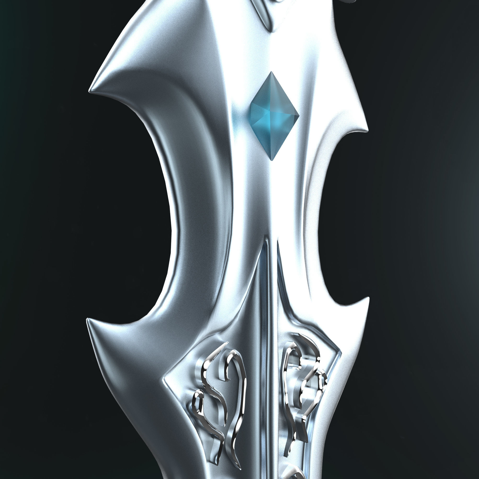 Shewoulf Dagger 3D print model_19