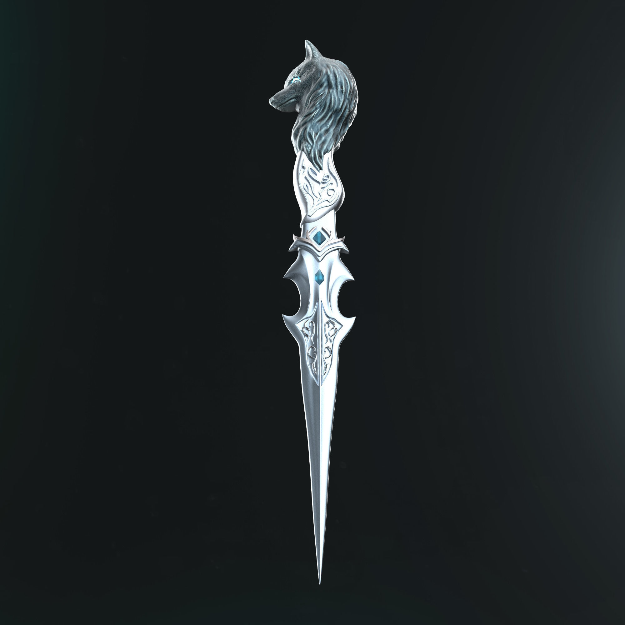 Shewoulf Dagger 3D print model_16