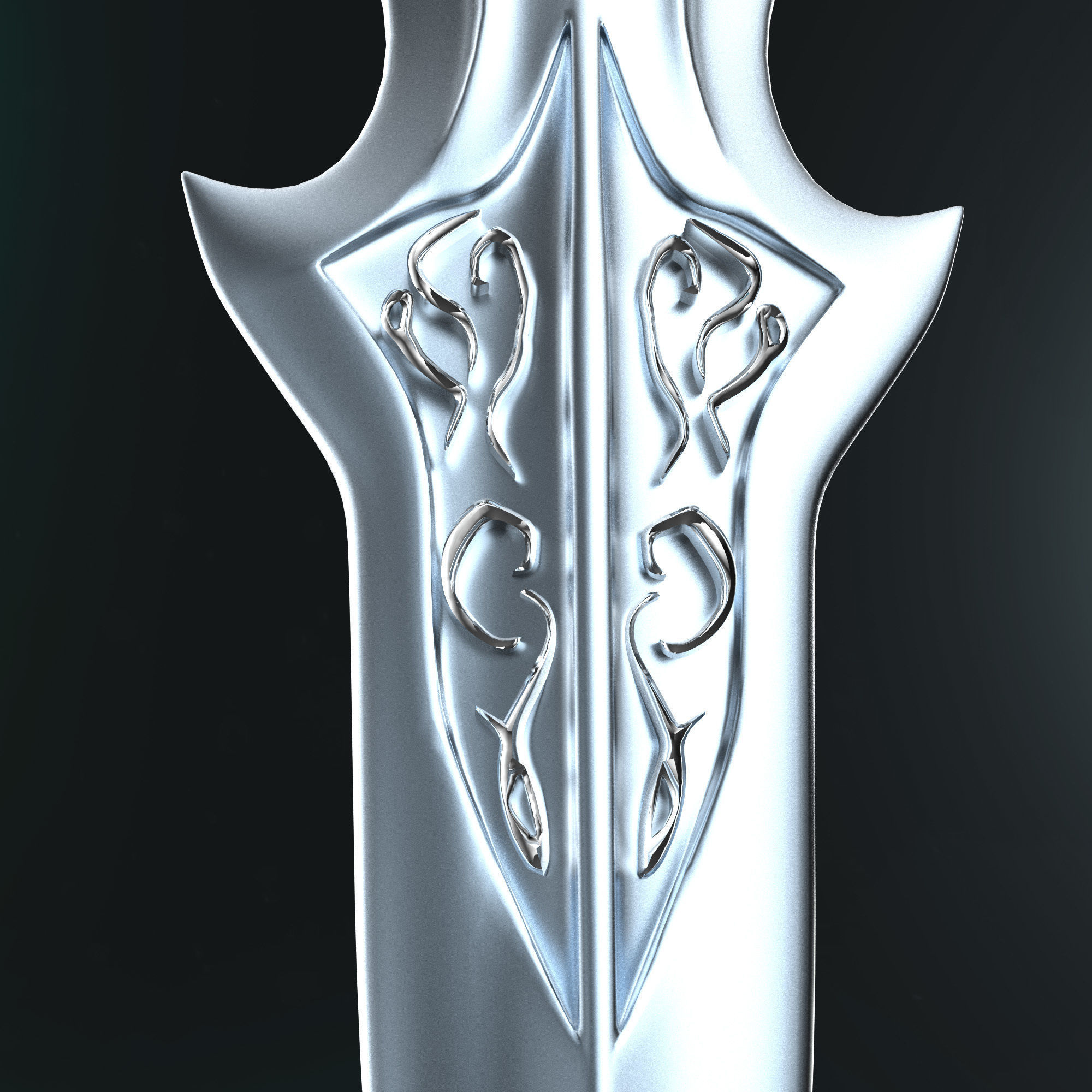 Shewoulf Dagger 3D print model_17