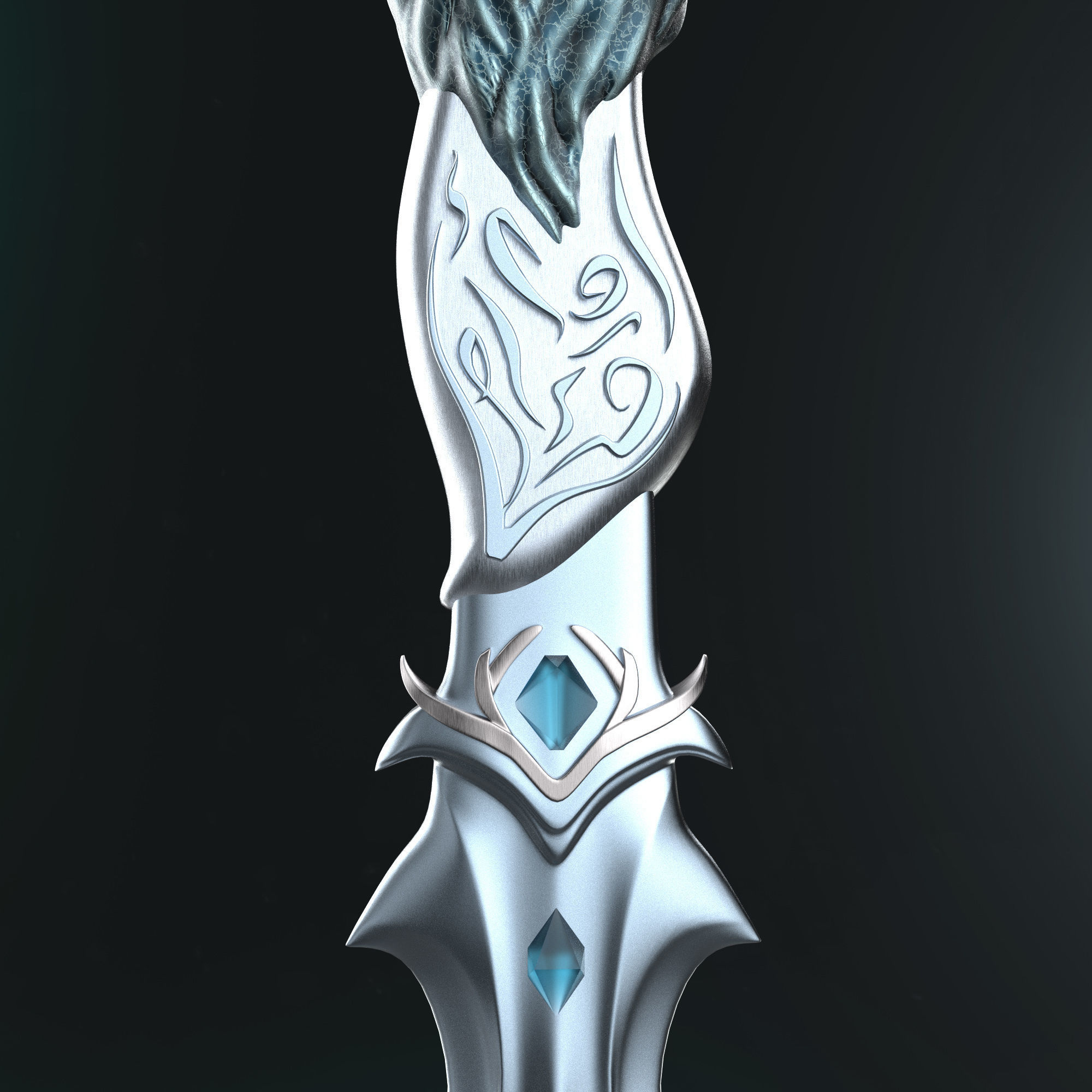 Shewoulf Dagger 3D print model_9