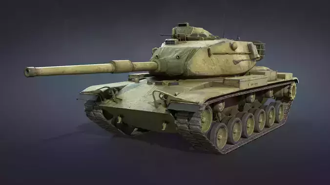M60A1 Tank Low-Poly Low-poly 3D model