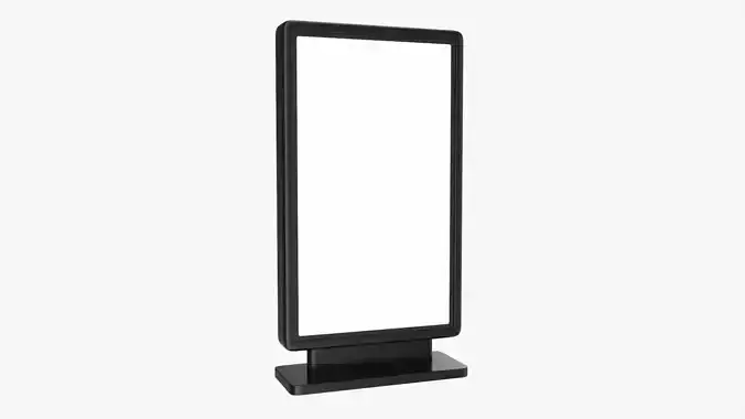Advertising stand display mockup 09 3D model