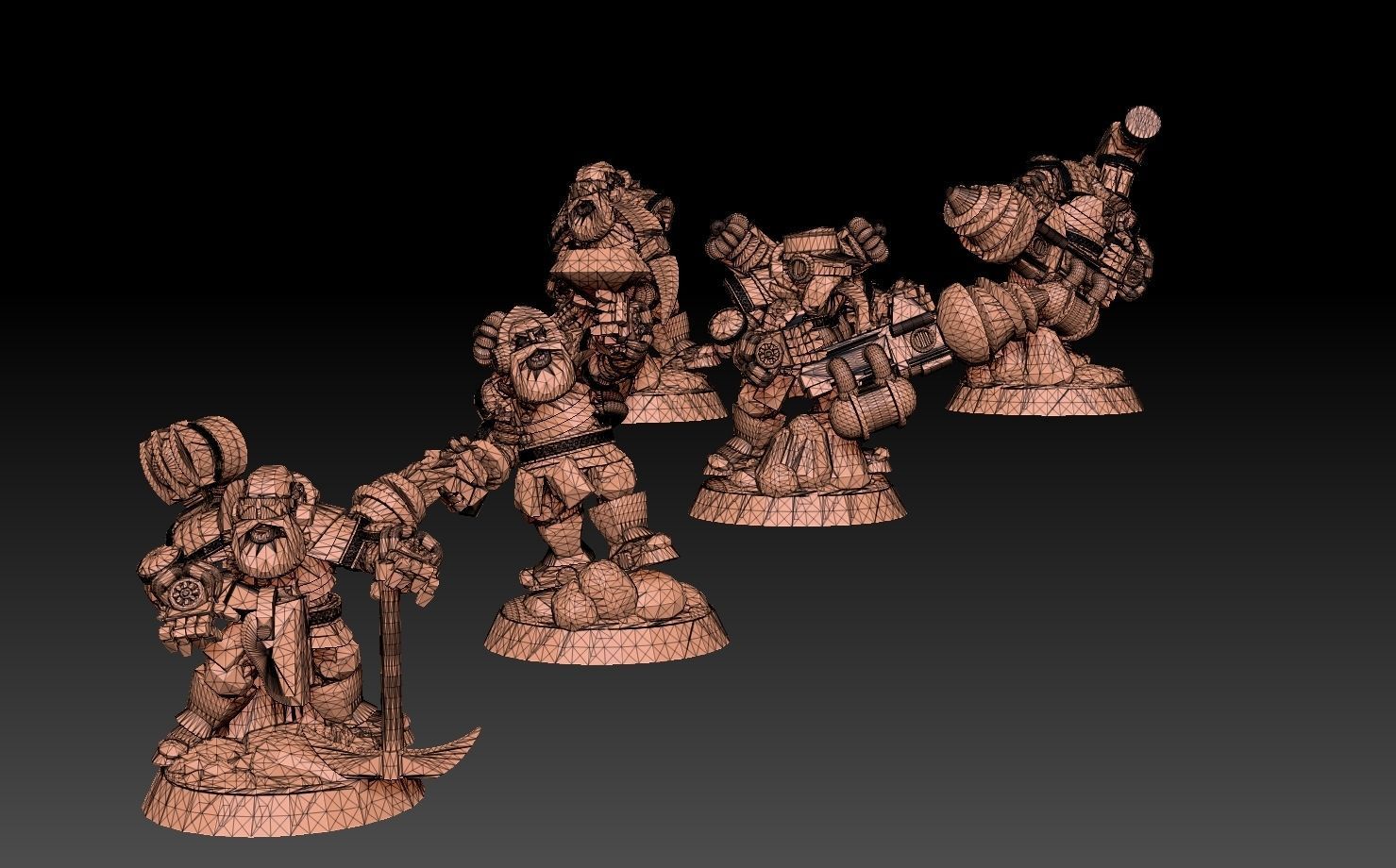 Astroknight Dwarf Extractors Megapack 3D print model_30