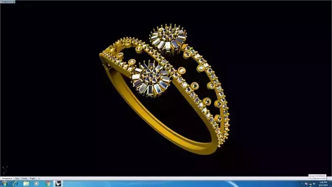 bracelets gold ring with diamonds