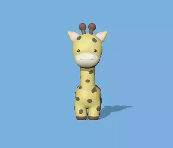 Cute Giraffe Long Neck 3D print model