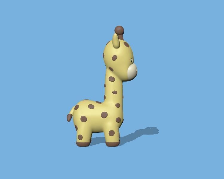 Cute Giraffe Long Neck 3D print model_2