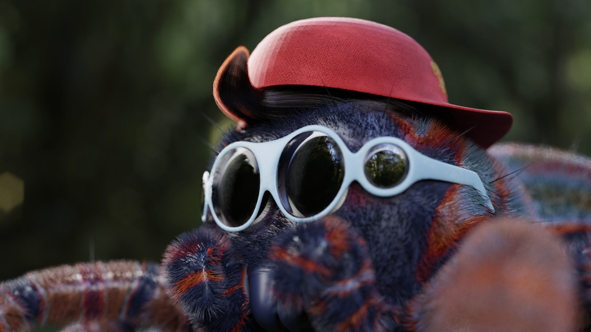 Cartoon Spider name Mirang 3D model_3