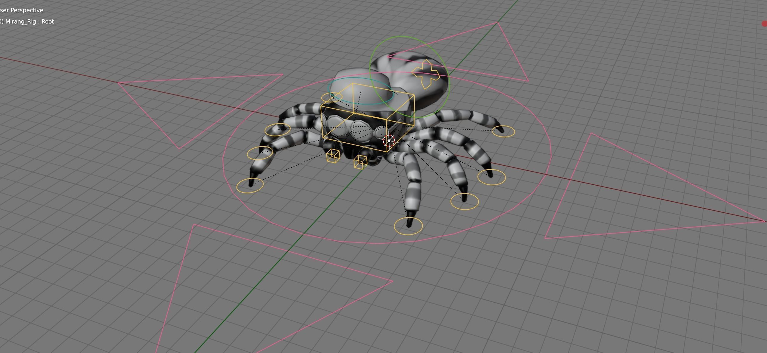 Cartoon Spider name Mirang 3D model_19