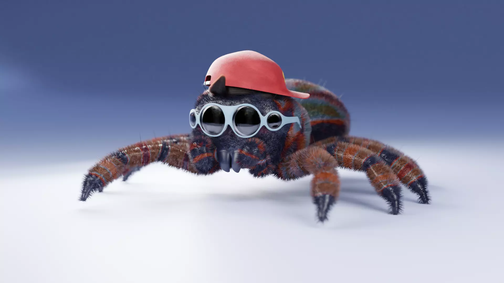 Cartoon Spider name Mirang 3D model_0