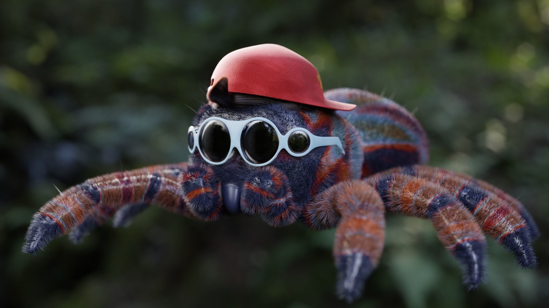 Cartoon Spider name Mirang 3D model_6