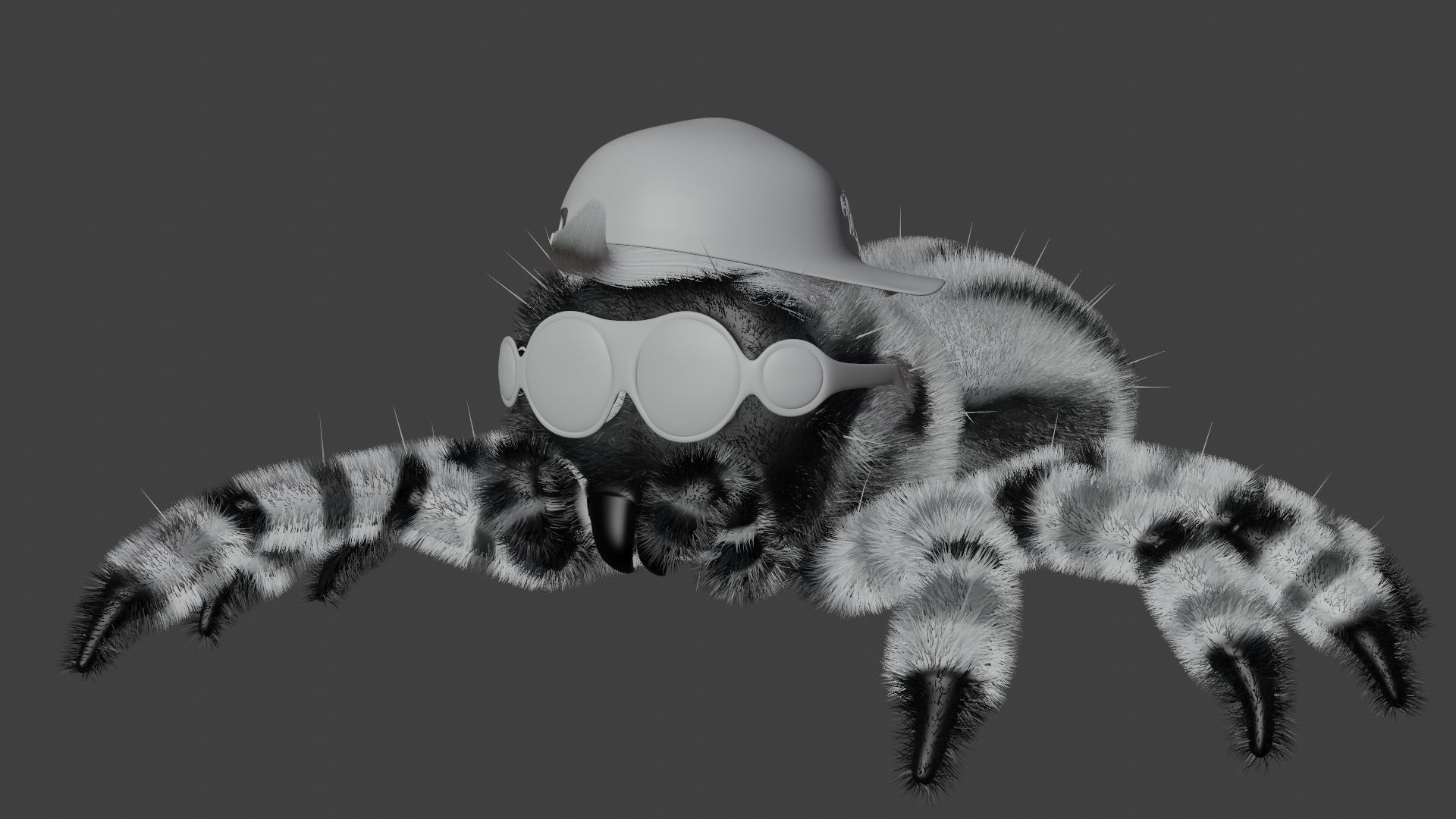 Cartoon Spider name Mirang 3D model_16