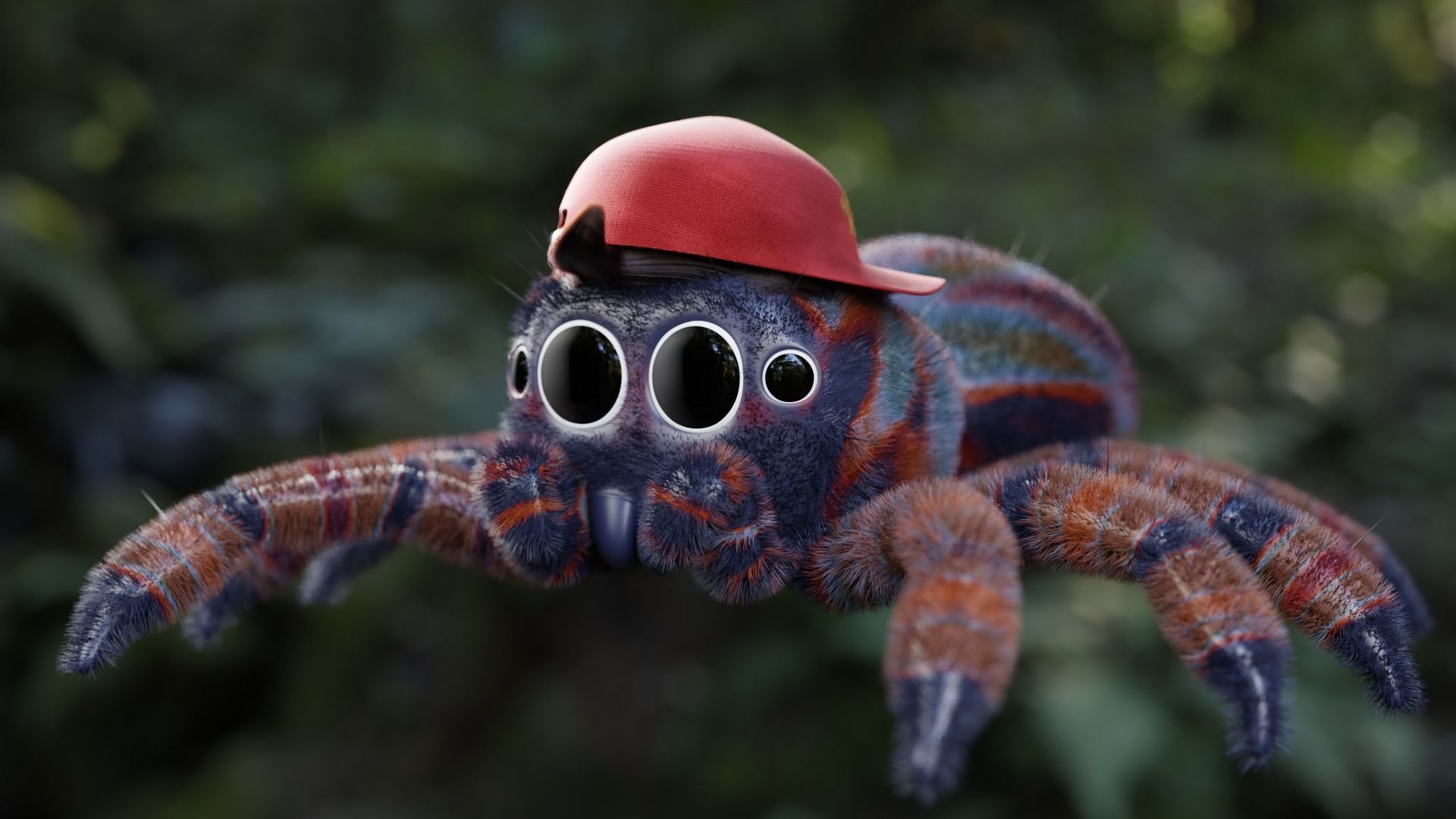 Cartoon Spider name Mirang 3D model_7