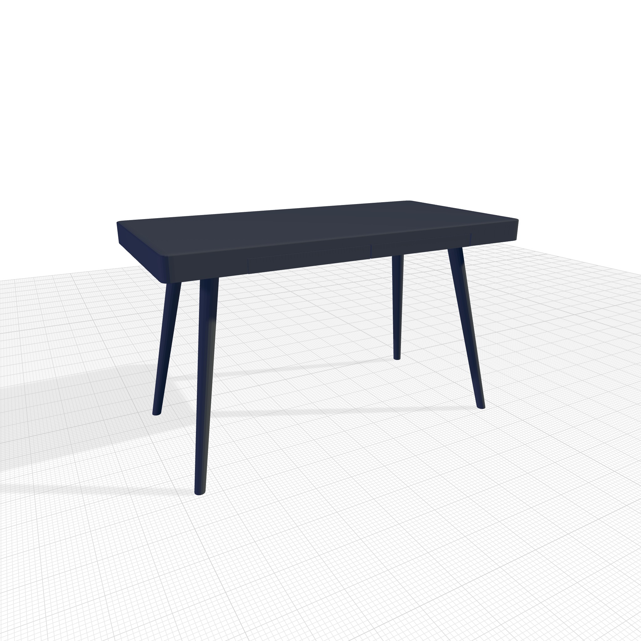 Alexzander Office Reading Study Desk Table - 2 Colour 3D model_3