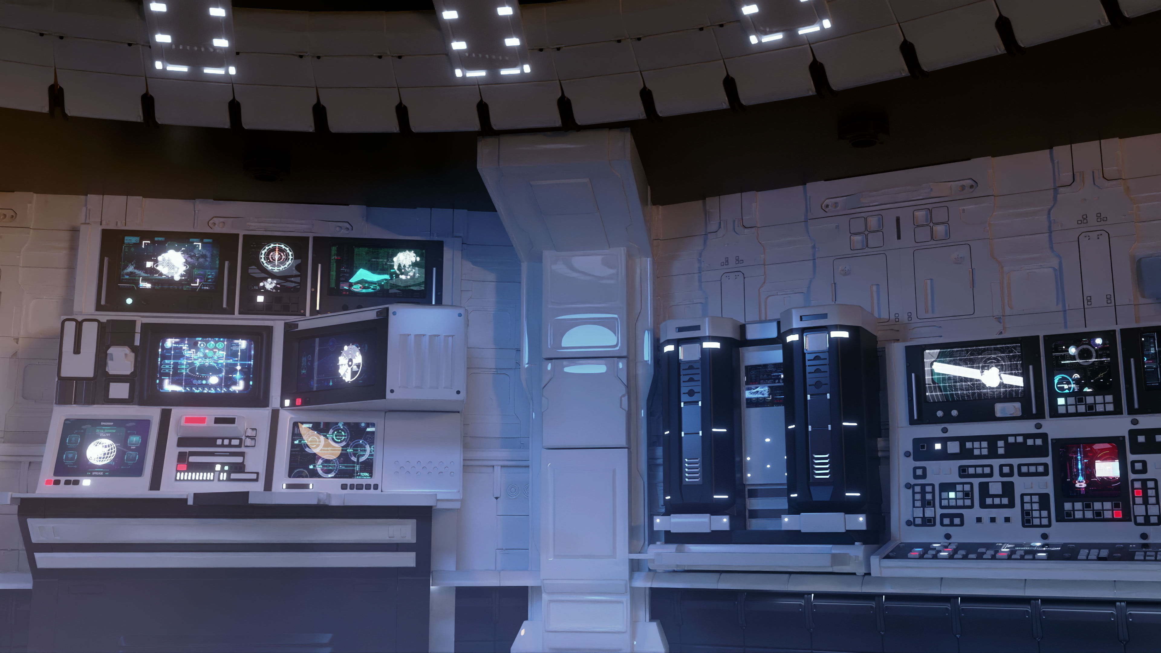 Sci-fi Control Room 3D model_3