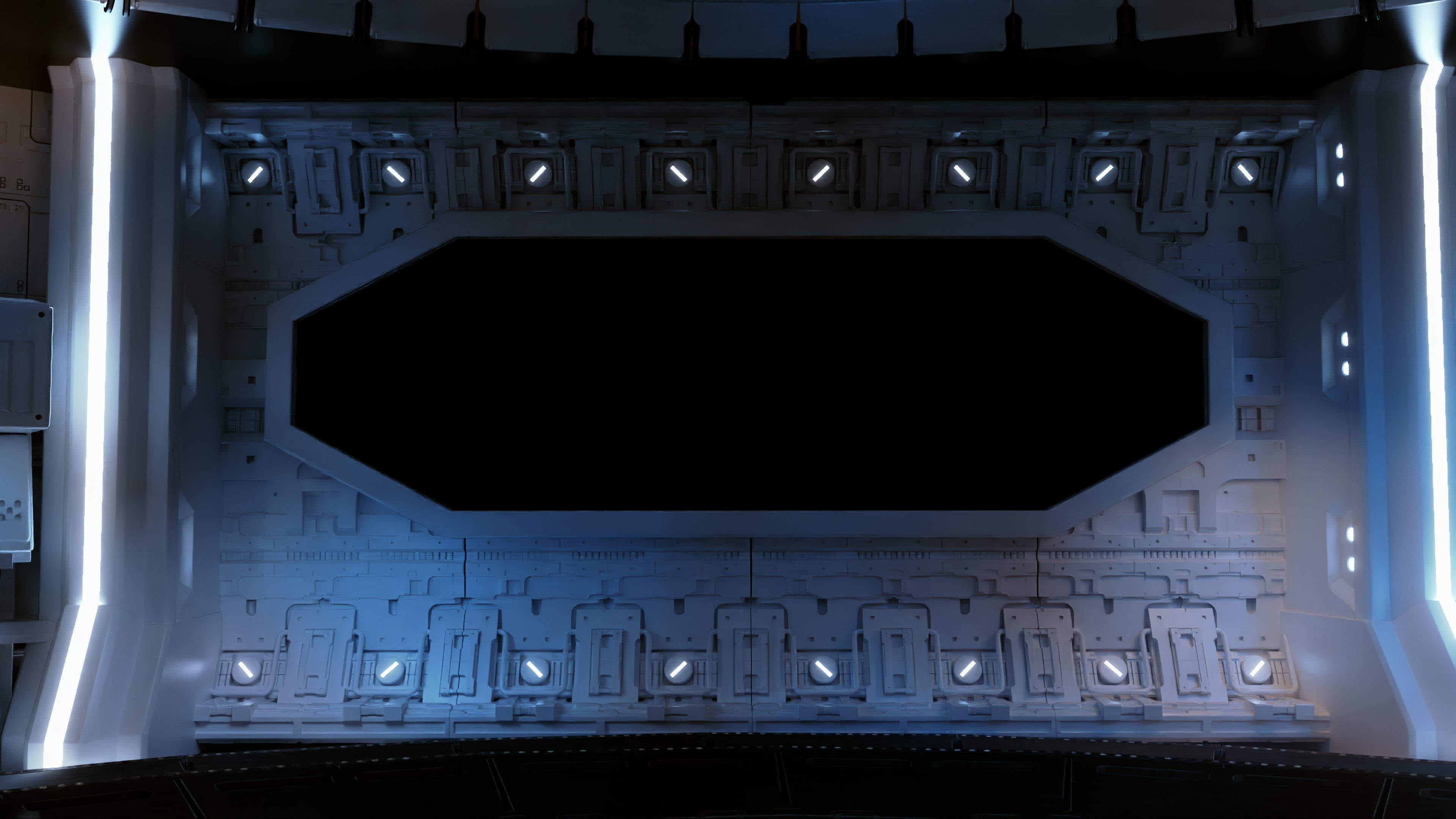 Sci-fi Control Room 3D model_7