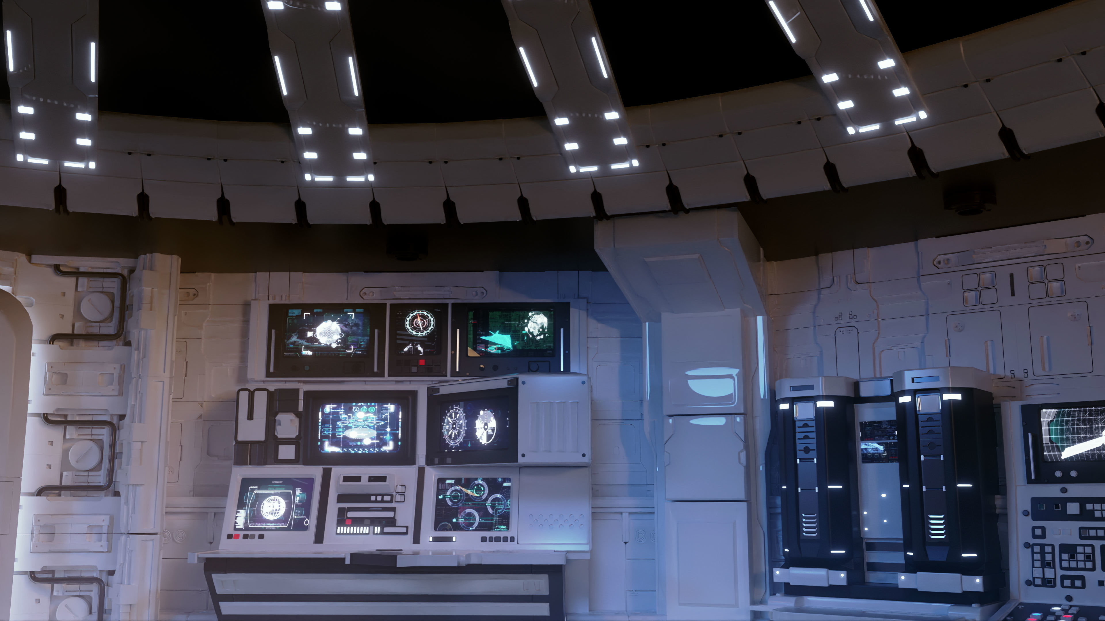 Sci-fi Control Room 3D model_5