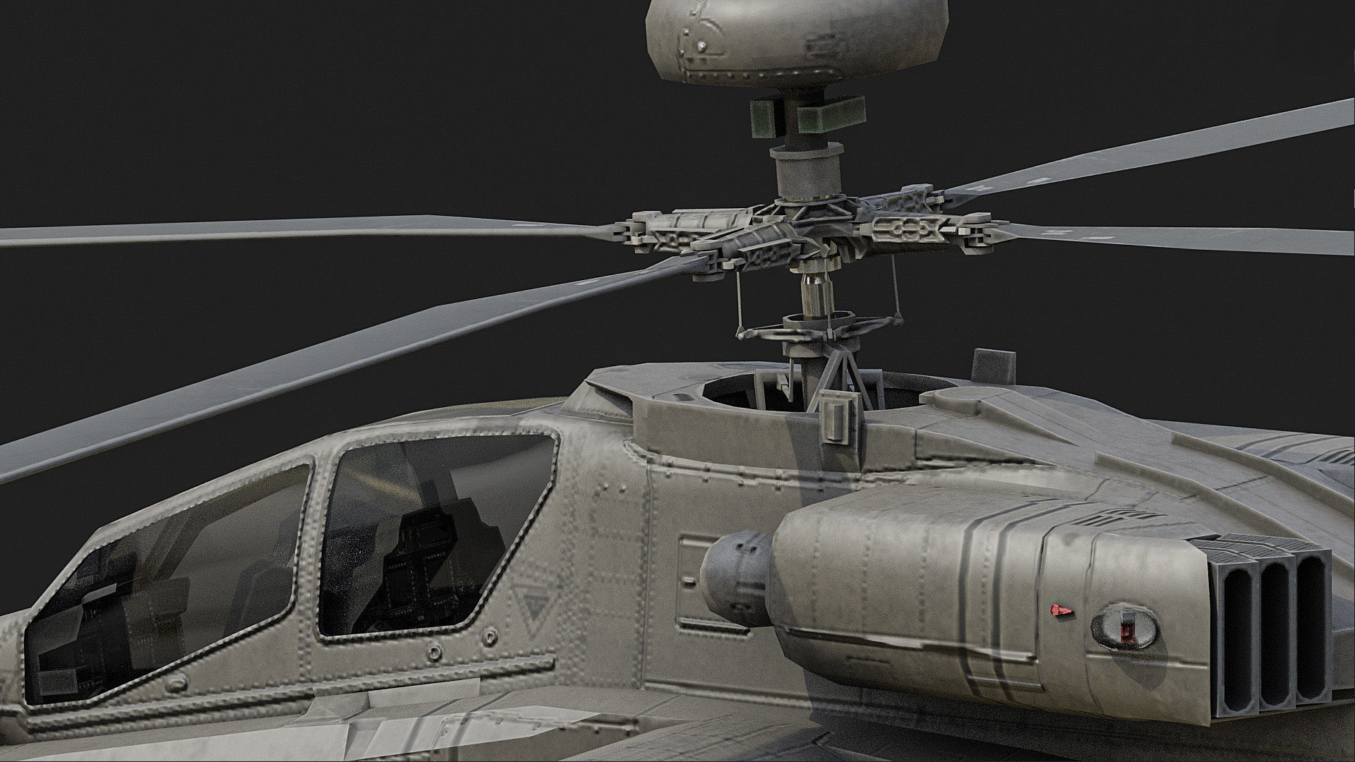 Apache AH64D LOW Low-poly 3D model_6